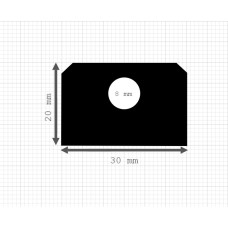 Luikenpakking | EPDM | 30 x 20 mm